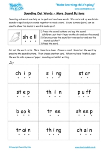 Worksheets for kids - sounding-out-words-more-sound-buttons
